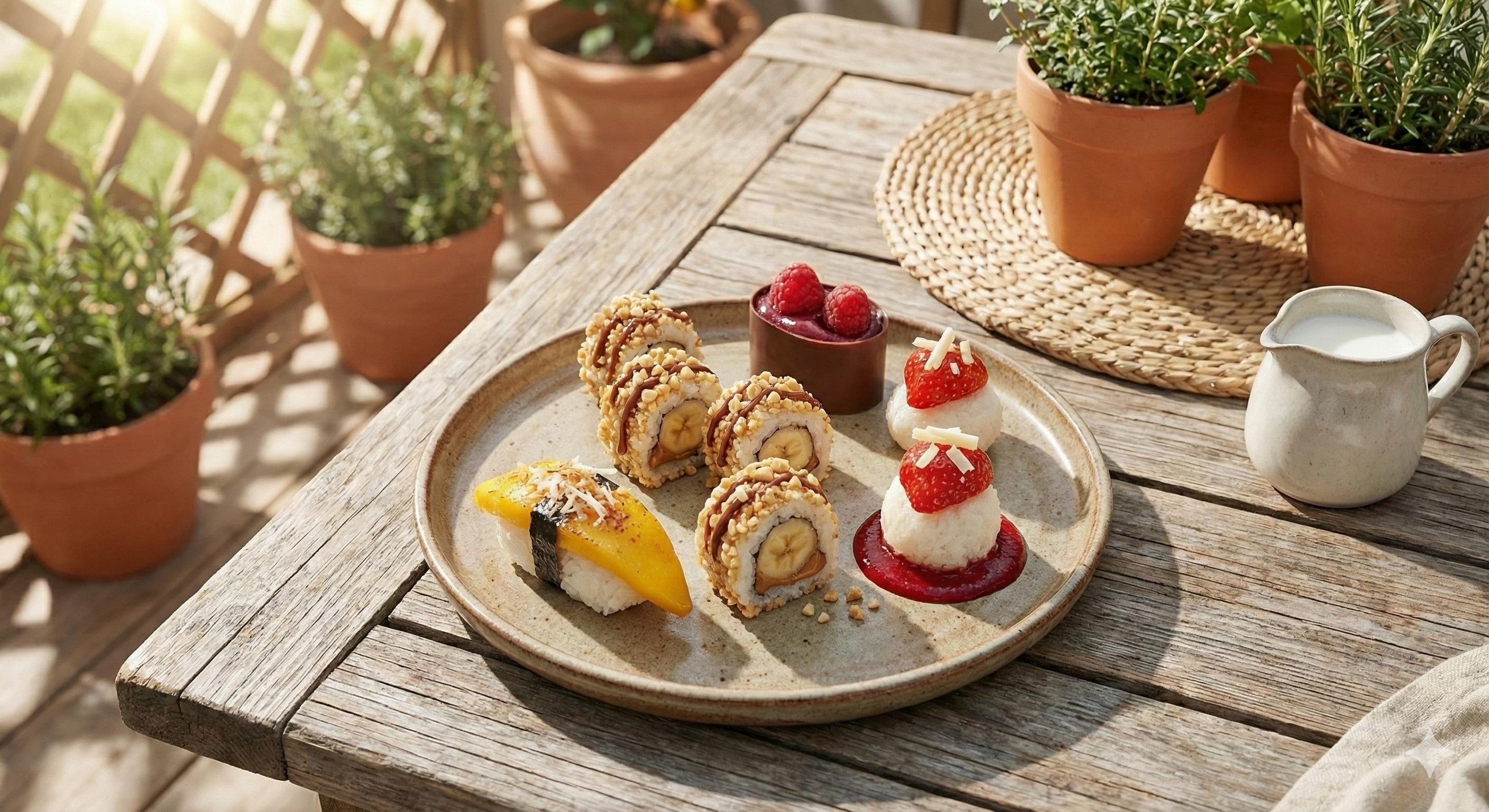 Sushi Dulce decorado